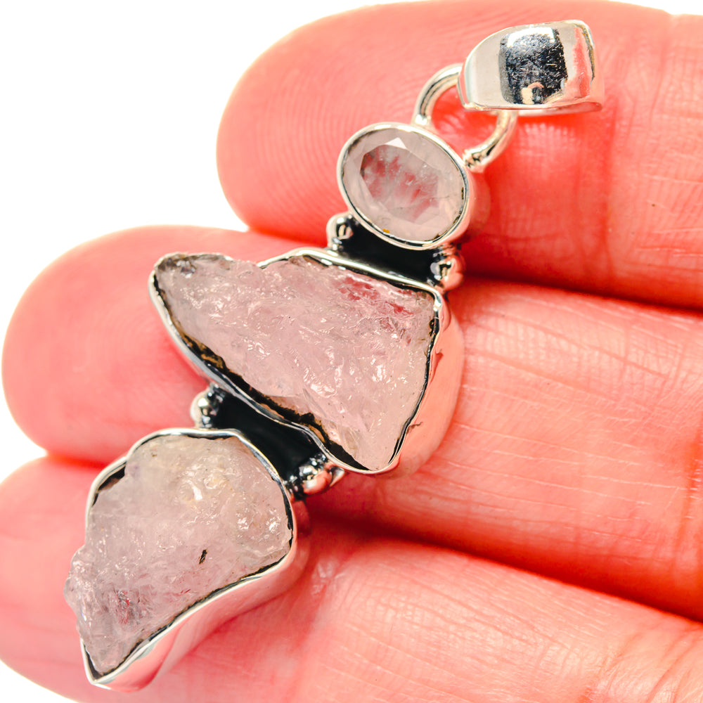 Kunzite Pendants handcrafted by Ana Silver Co - PD19676