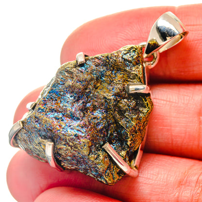 Spectro Pyrite Druzy Pendants handcrafted by Ana Silver Co - PD19685