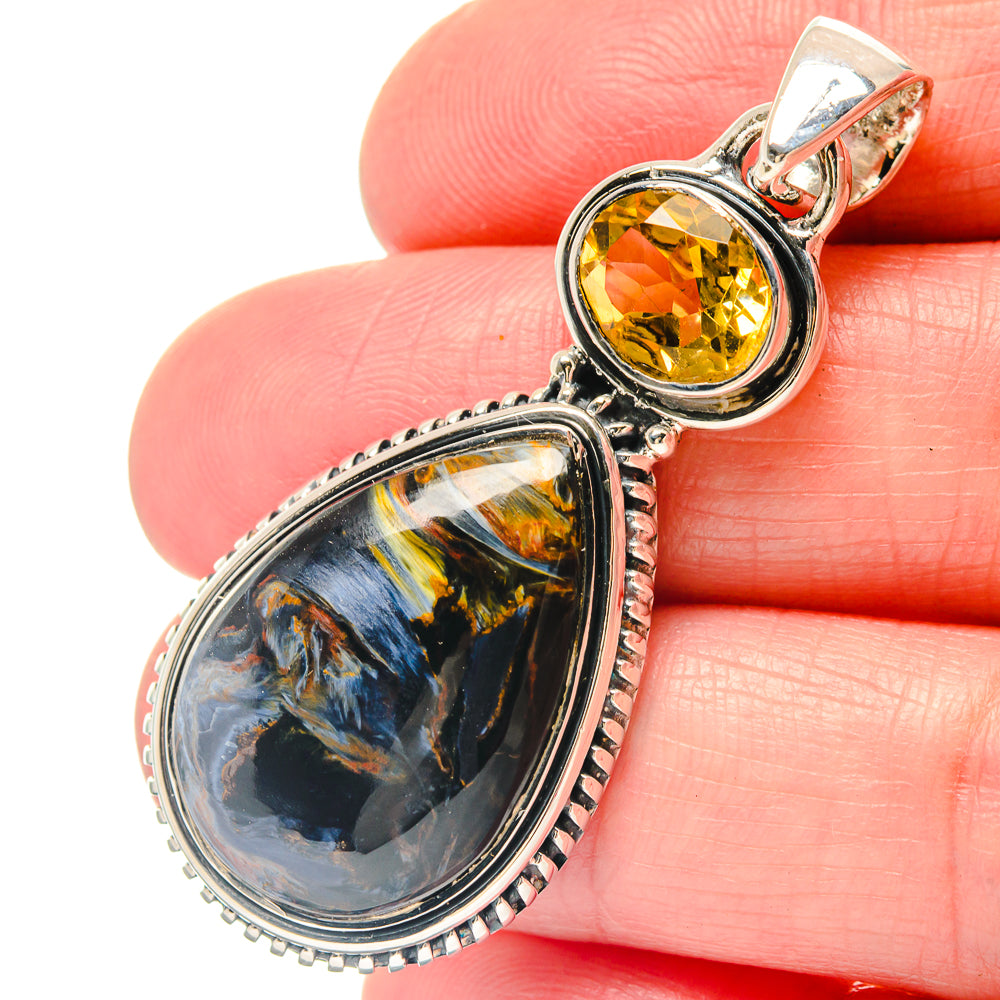 Pietersite Pendants handcrafted by Ana Silver Co - PD19690