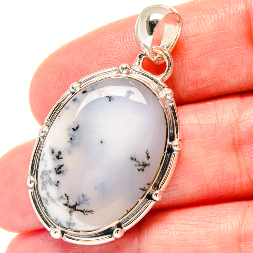 Dendritic Opal Pendants handcrafted by Ana Silver Co - PD19695