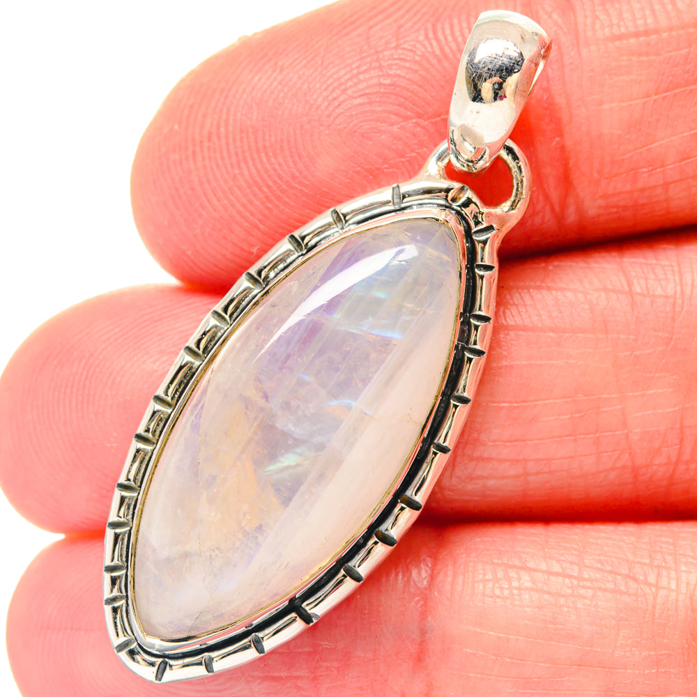 Rainbow Moonstone Pendants handcrafted by Ana Silver Co - PD19697