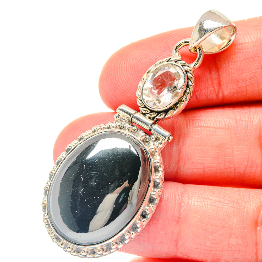 Hematite Pendants handcrafted by Ana Silver Co - PD19702