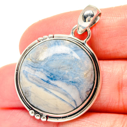 Blue Scheelite Pendants handcrafted by Ana Silver Co - PD19708