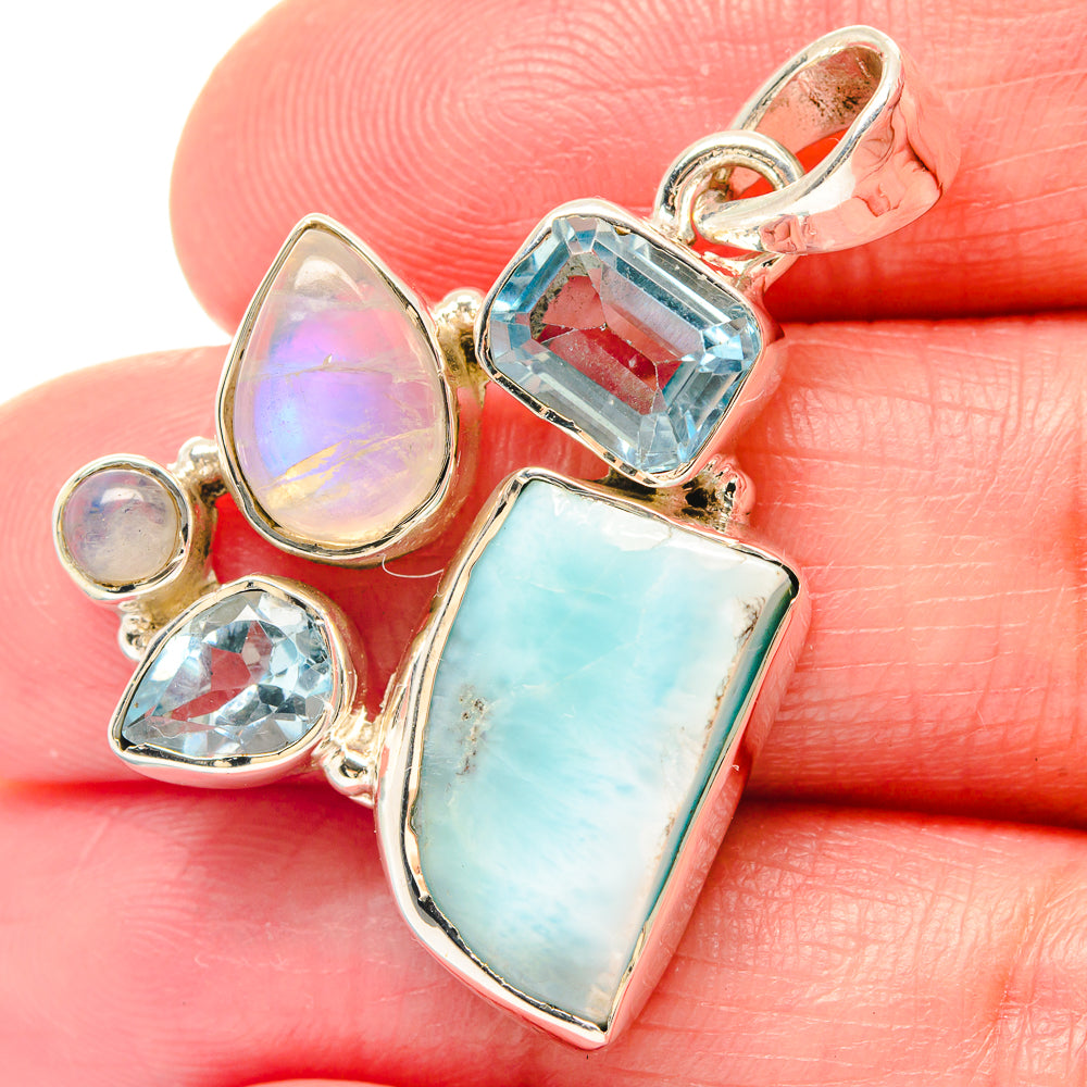 Larimar Pendants handcrafted by Ana Silver Co - PD19710