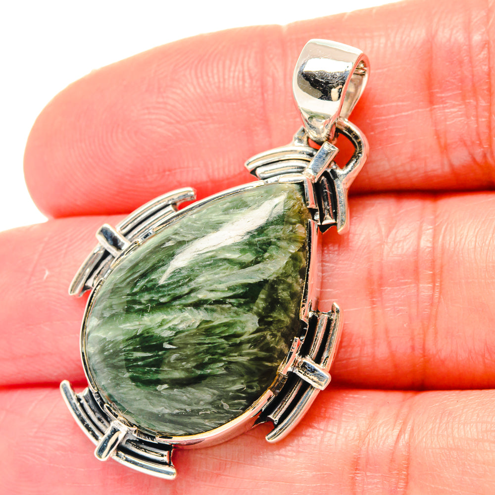 Seraphinite Pendants handcrafted by Ana Silver Co - PD19712