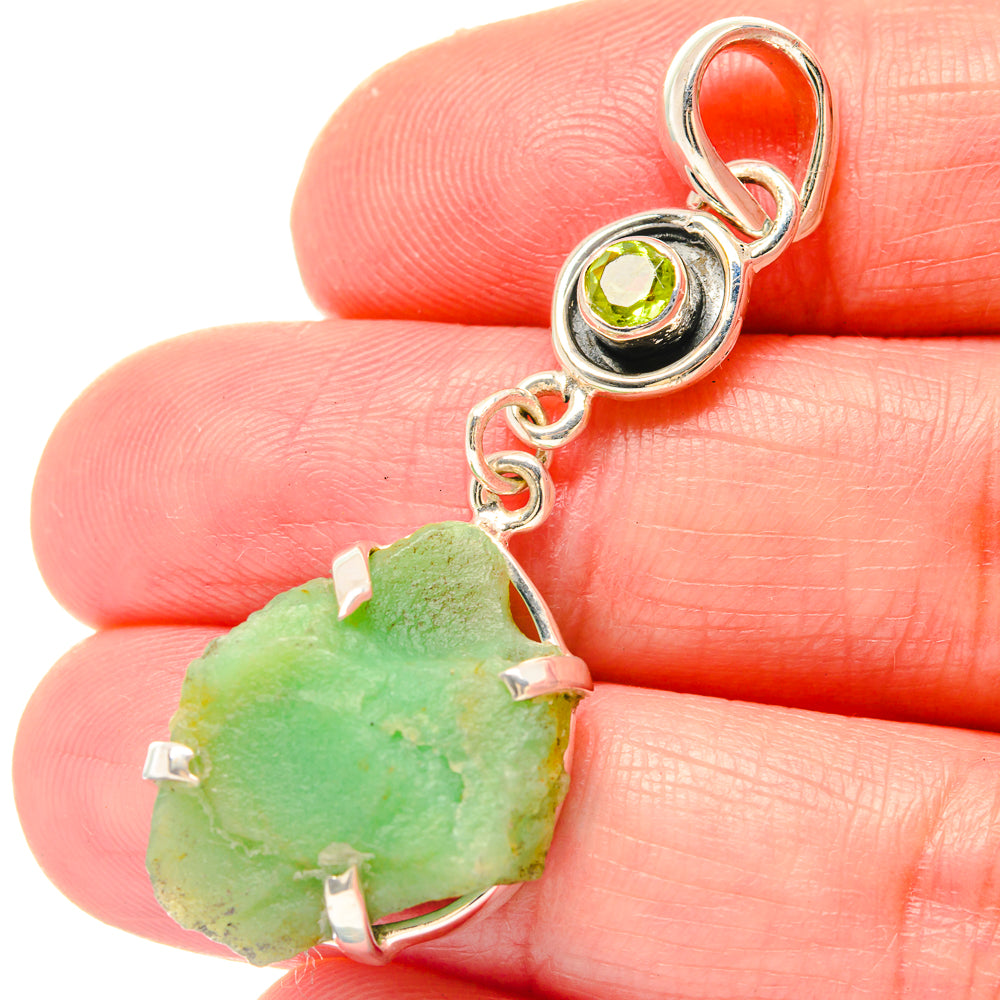 Chrysoprase Pendants handcrafted by Ana Silver Co - PD19714