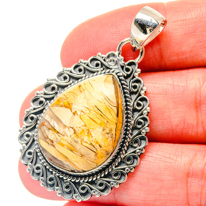 Brecciated Mookaite Pendants handcrafted by Ana Silver Co - PD19717