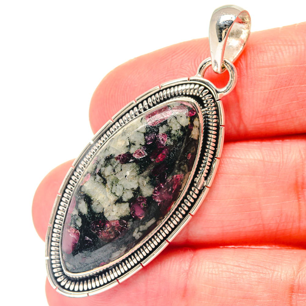 Russian Eudialyte Pendants handcrafted by Ana Silver Co - PD19722