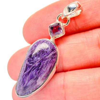 Charoite Pendants handcrafted by Ana Silver Co - PD19724