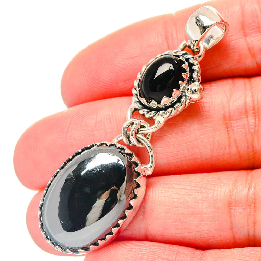 Hematite Pendants handcrafted by Ana Silver Co - PD19738