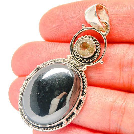 Hematite Pendants handcrafted by Ana Silver Co - PD19739