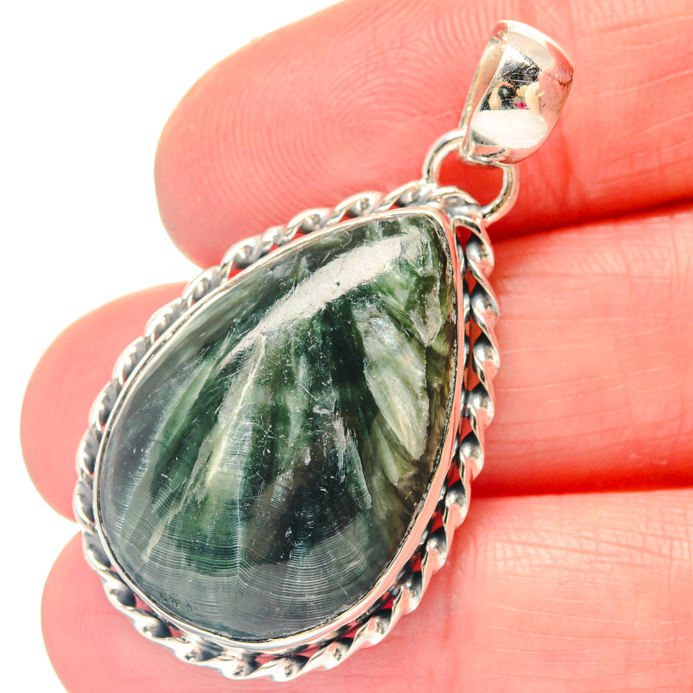 Seraphinite Pendants handcrafted by Ana Silver Co - PD19749