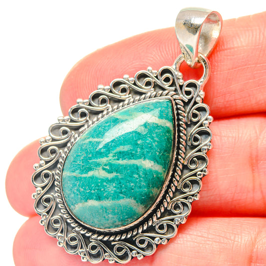 Amazonite Pendants handcrafted by Ana Silver Co - PD19750