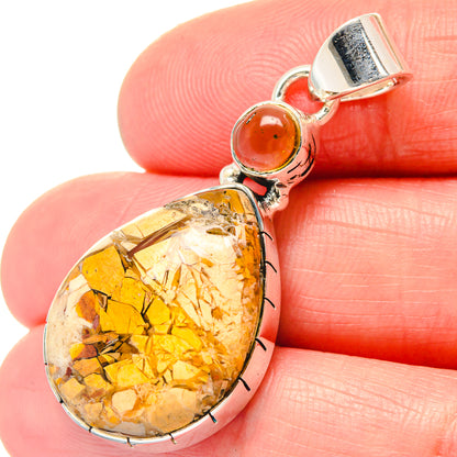 Brecciated Mookaite Pendants handcrafted by Ana Silver Co - PD19755