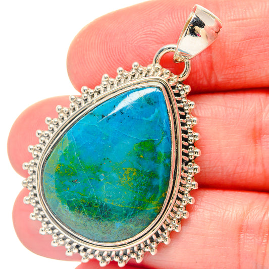 Chrysocolla Pendants handcrafted by Ana Silver Co - PD19777