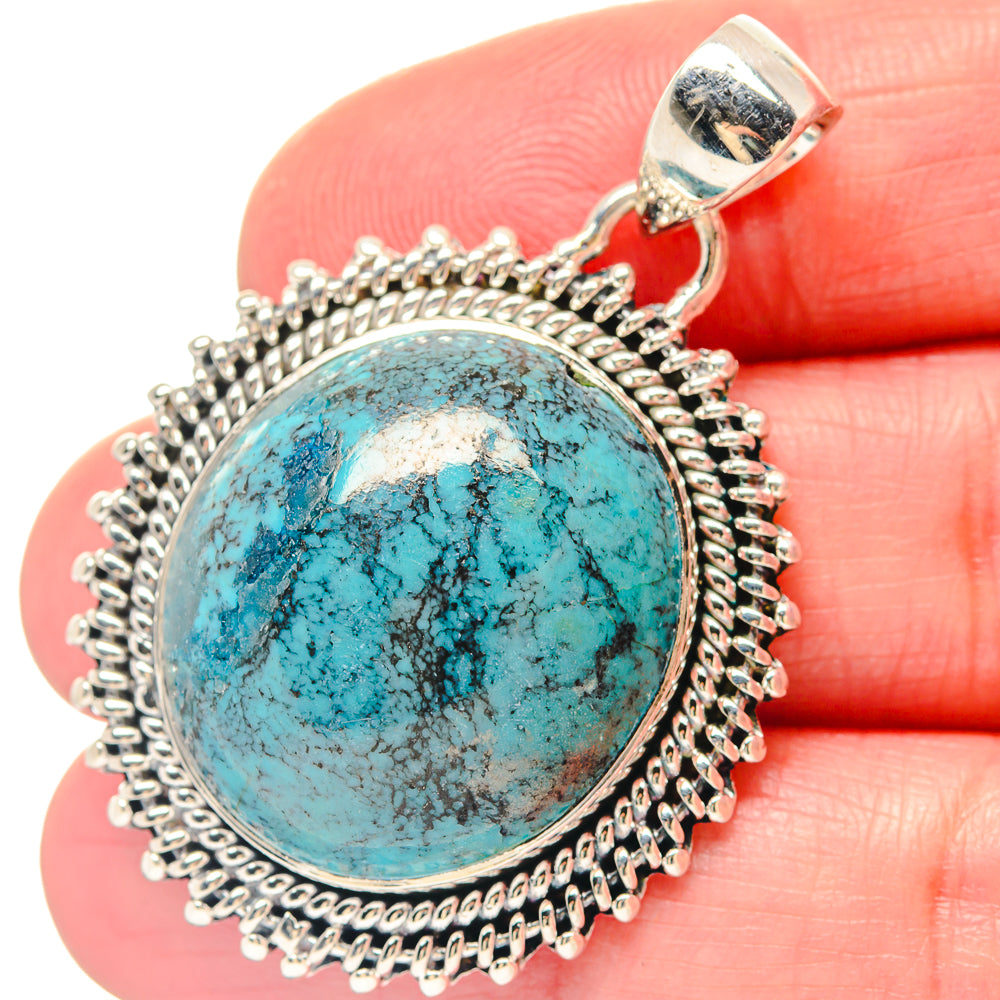 Tibetan Turquoise Pendants handcrafted by Ana Silver Co - PD19778