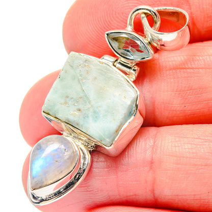 Larimar Pendants handcrafted by Ana Silver Co - PD19781