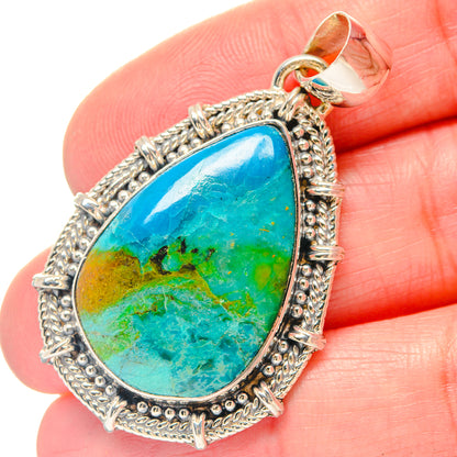 Chrysocolla Pendants handcrafted by Ana Silver Co - PD19785