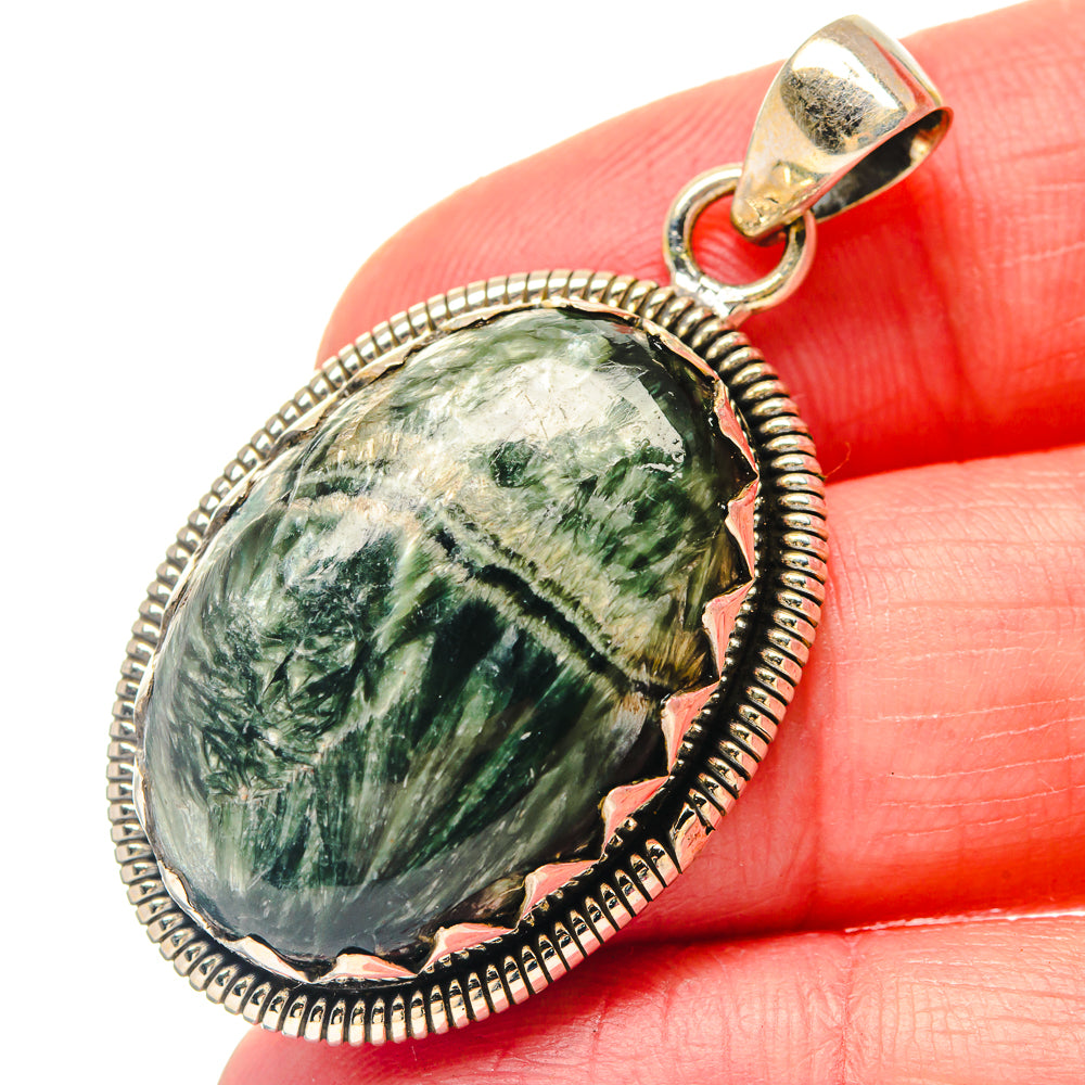 Seraphinite Pendants handcrafted by Ana Silver Co - PD19787