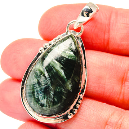 Seraphinite Pendants handcrafted by Ana Silver Co - PD19789