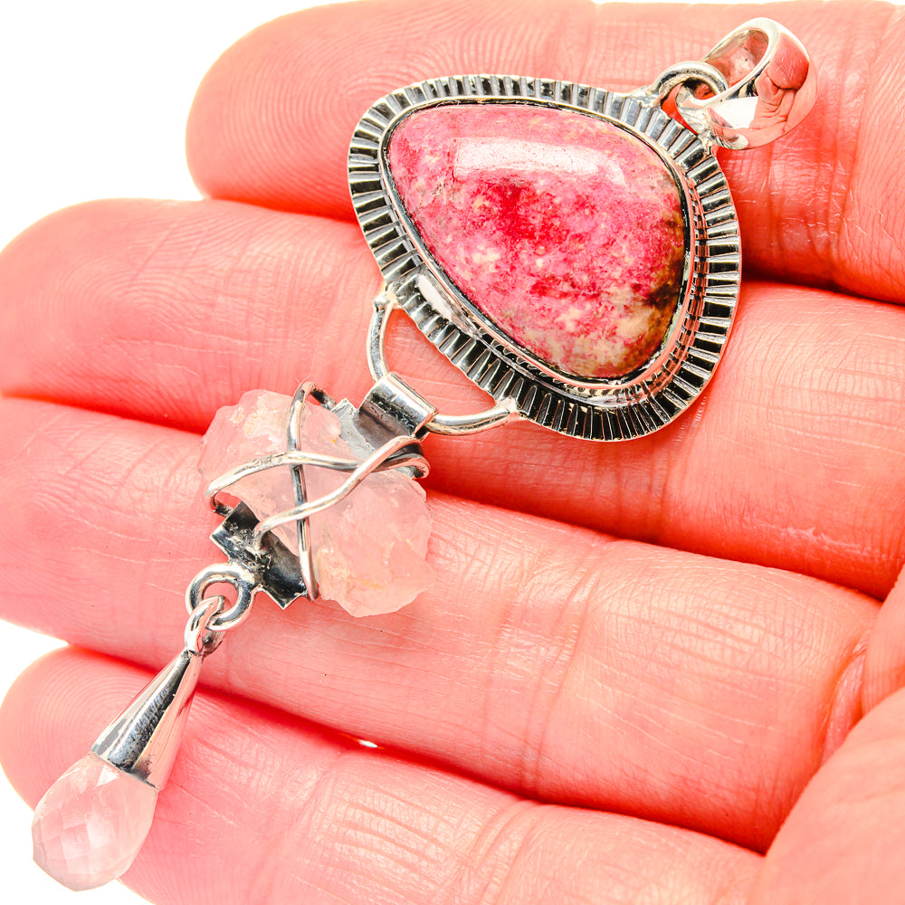 Rhodochrosite Pendants handcrafted by Ana Silver Co - PD19795