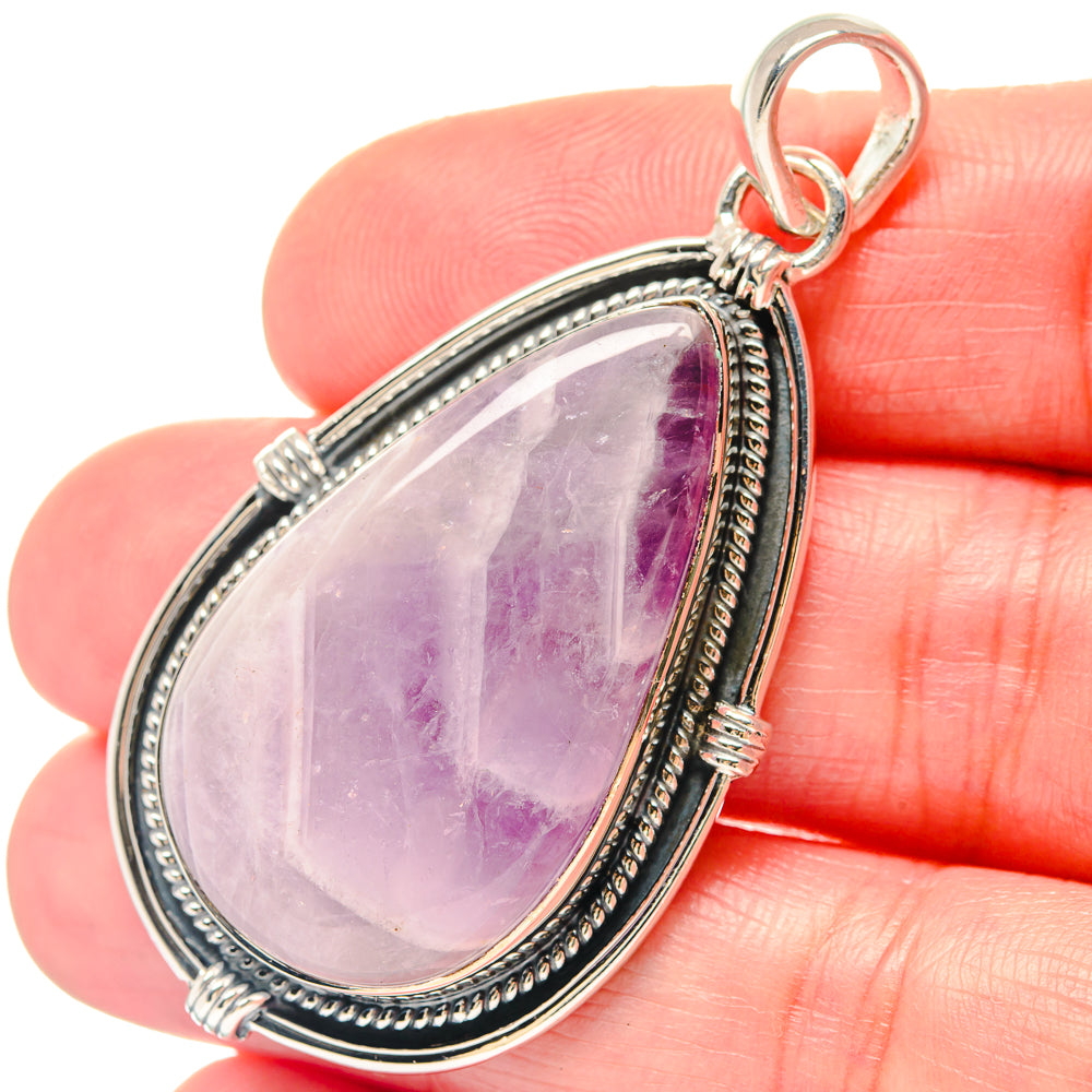 Chevron Amethyst Pendants handcrafted by Ana Silver Co - PD19797