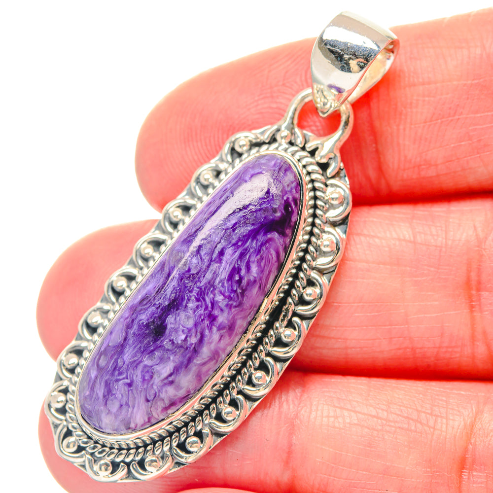 Charoite Pendants handcrafted by Ana Silver Co - PD19801