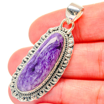 Charoite Pendants handcrafted by Ana Silver Co - PD19801