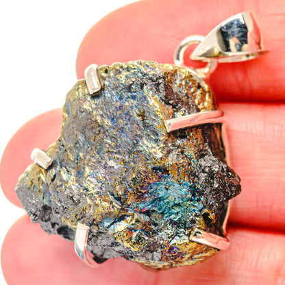 Spectro Pyrite Druzy Pendants handcrafted by Ana Silver Co - PD19802