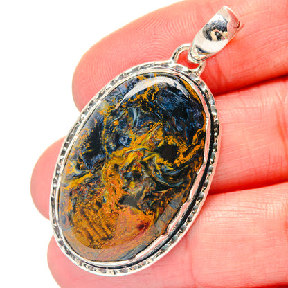 Golden Pietersite Pendants handcrafted by Ana Silver Co - PD19808