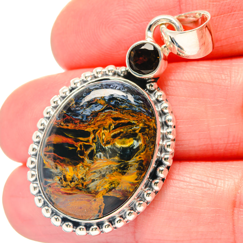 Golden Pietersite Pendants handcrafted by Ana Silver Co - PD19809
