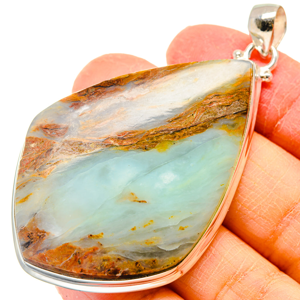 Peruvian Opal Pendants handcrafted by Ana Silver Co - PD19819