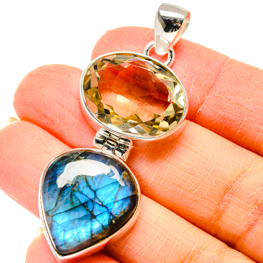 Labradorite Pendants handcrafted by Ana Silver Co - PD19830