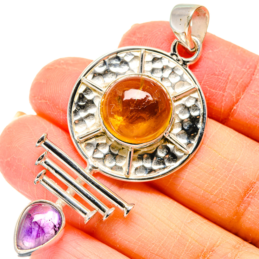 Citrine Pendants handcrafted by Ana Silver Co - PD19836
