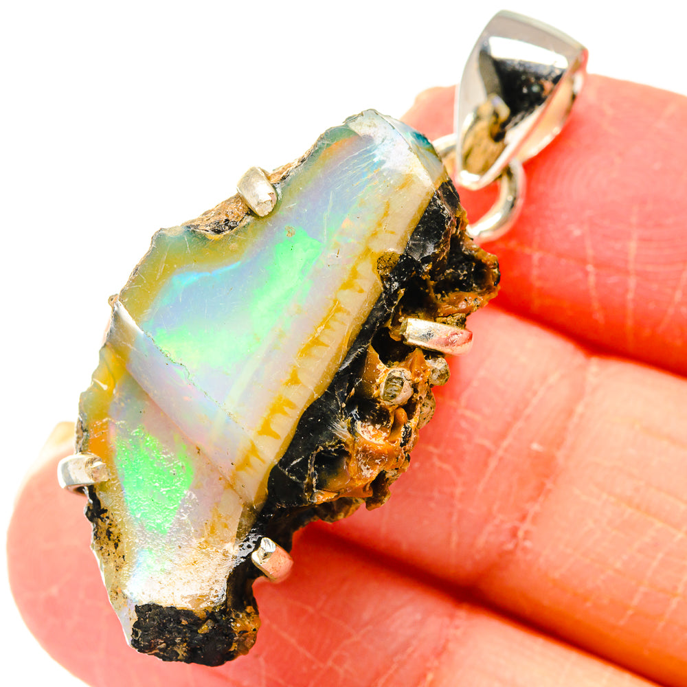 Ethiopian Opal Pendants handcrafted by Ana Silver Co - PD19838
