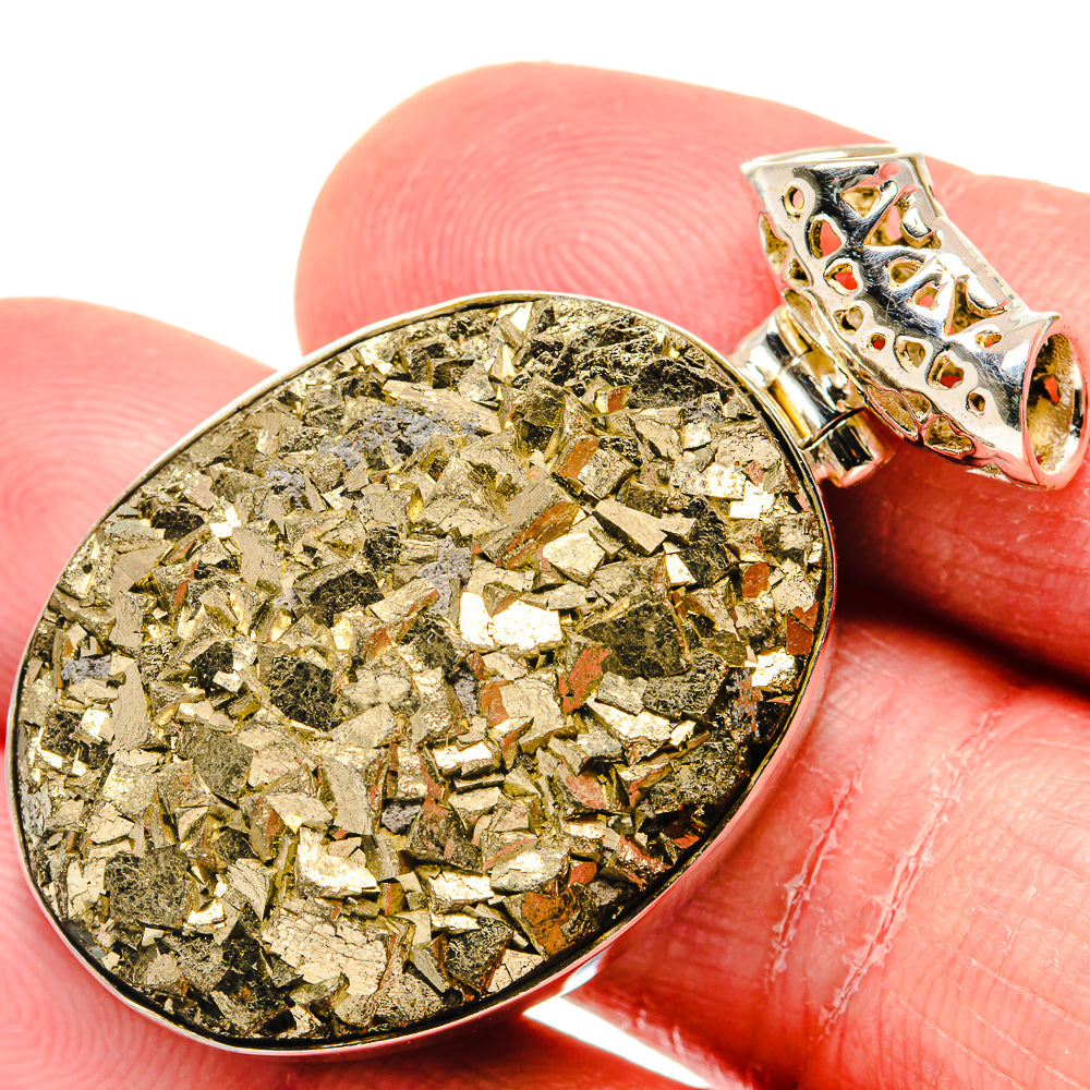 Pyrite Pendants handcrafted by Ana Silver Co - PD19858