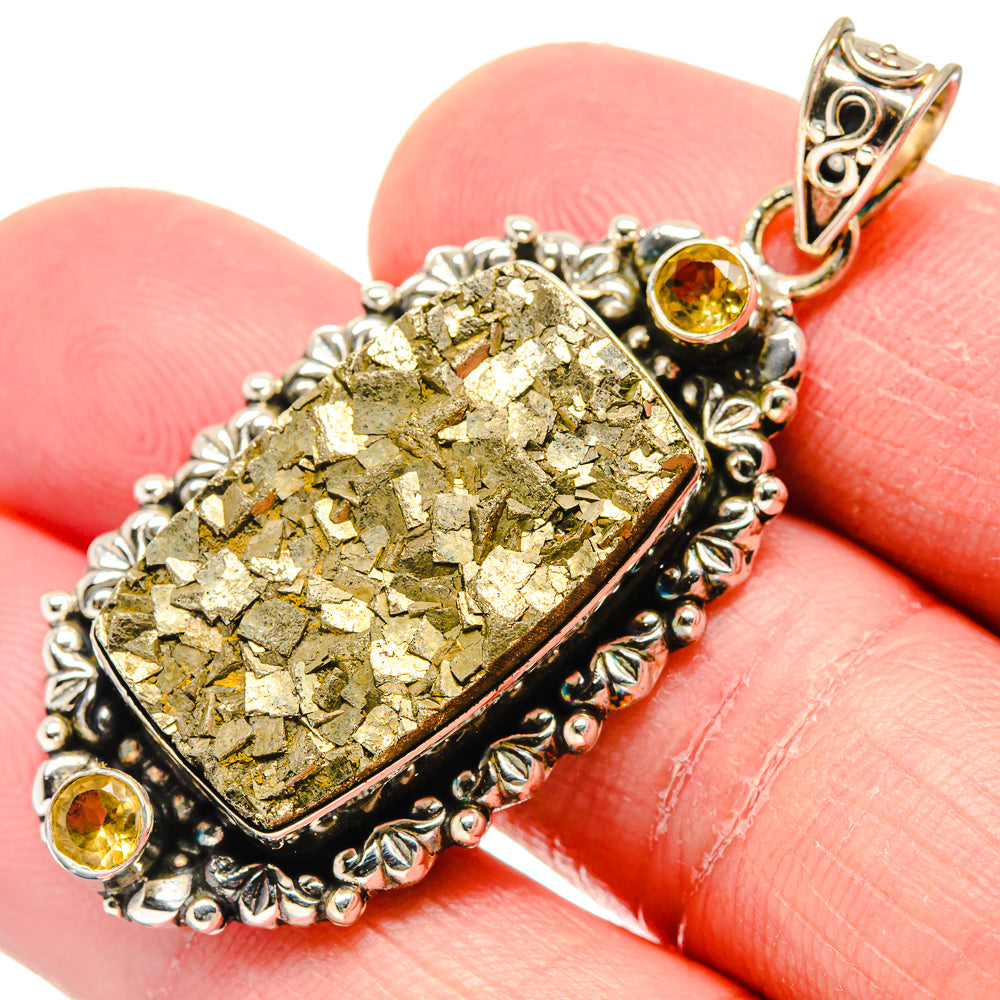 Pyrite Pendants handcrafted by Ana Silver Co - PD19868