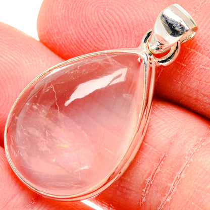 Rose Quartz Pendants handcrafted by Ana Silver Co - PD19888