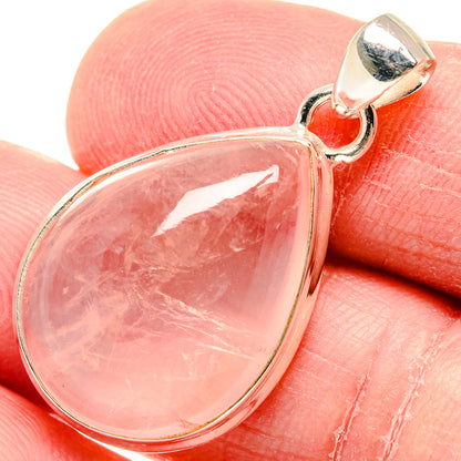 Rose Quartz Pendants handcrafted by Ana Silver Co - PD19889