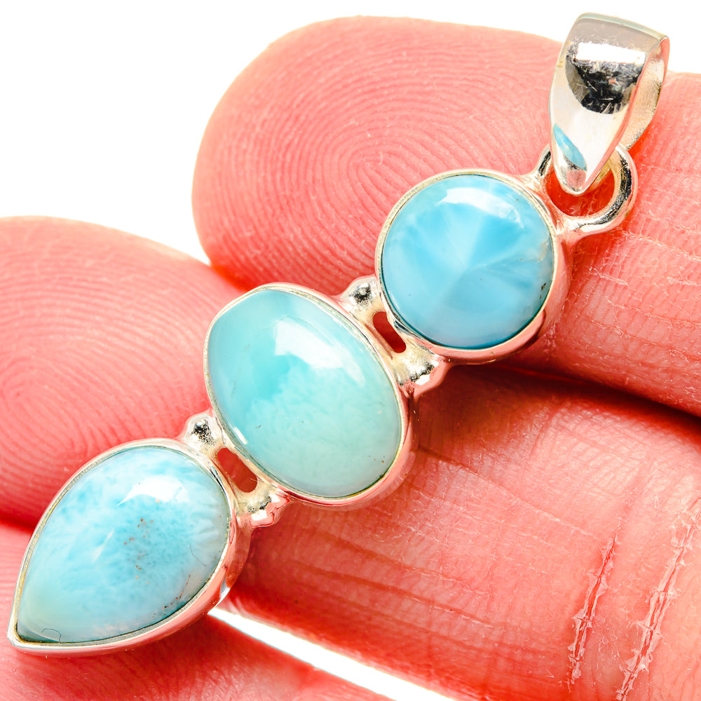Larimar Pendants handcrafted by Ana Silver Co - PD19891