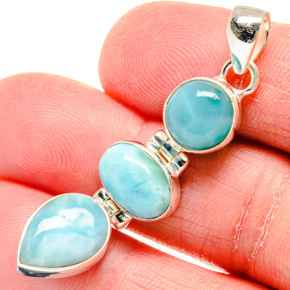 Larimar Pendants handcrafted by Ana Silver Co - PD19892
