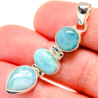 Larimar Pendants handcrafted by Ana Silver Co - PD19892