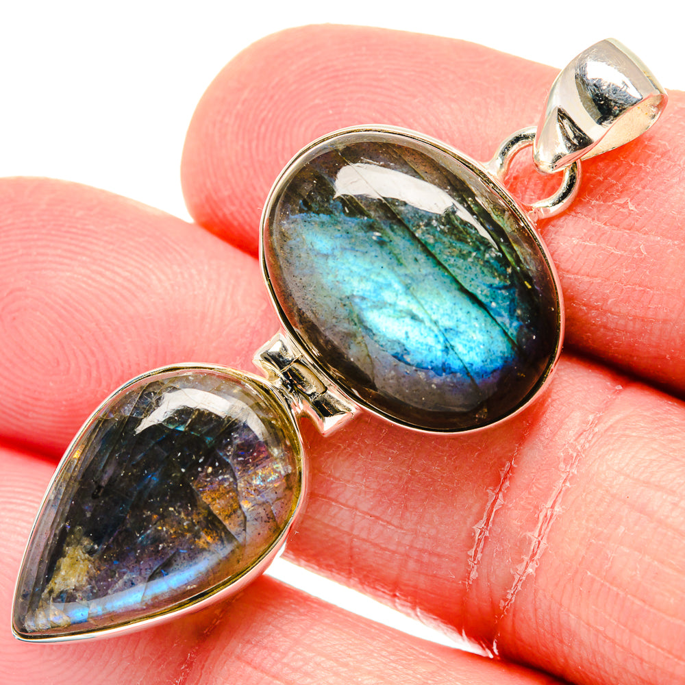 Labradorite Pendants handcrafted by Ana Silver Co - PD19893