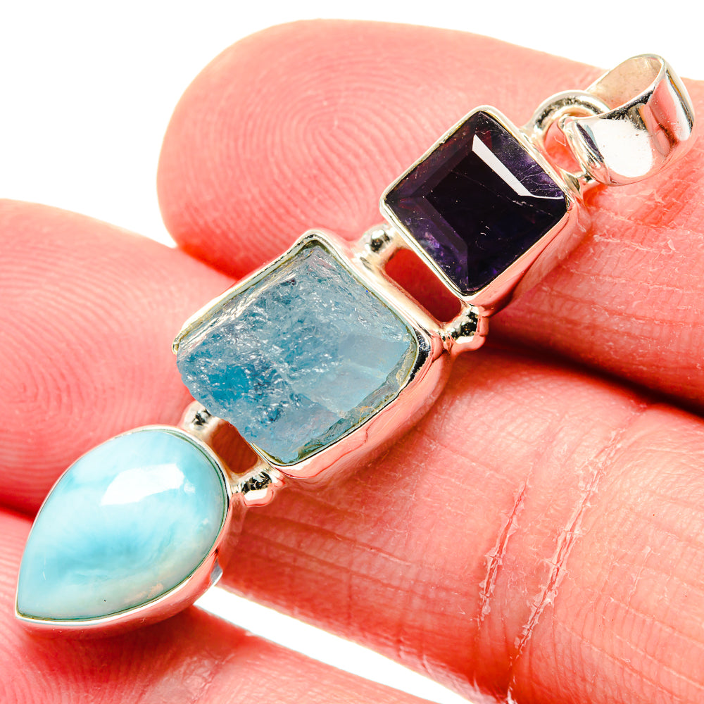 Larimar Pendants handcrafted by Ana Silver Co - PD19895