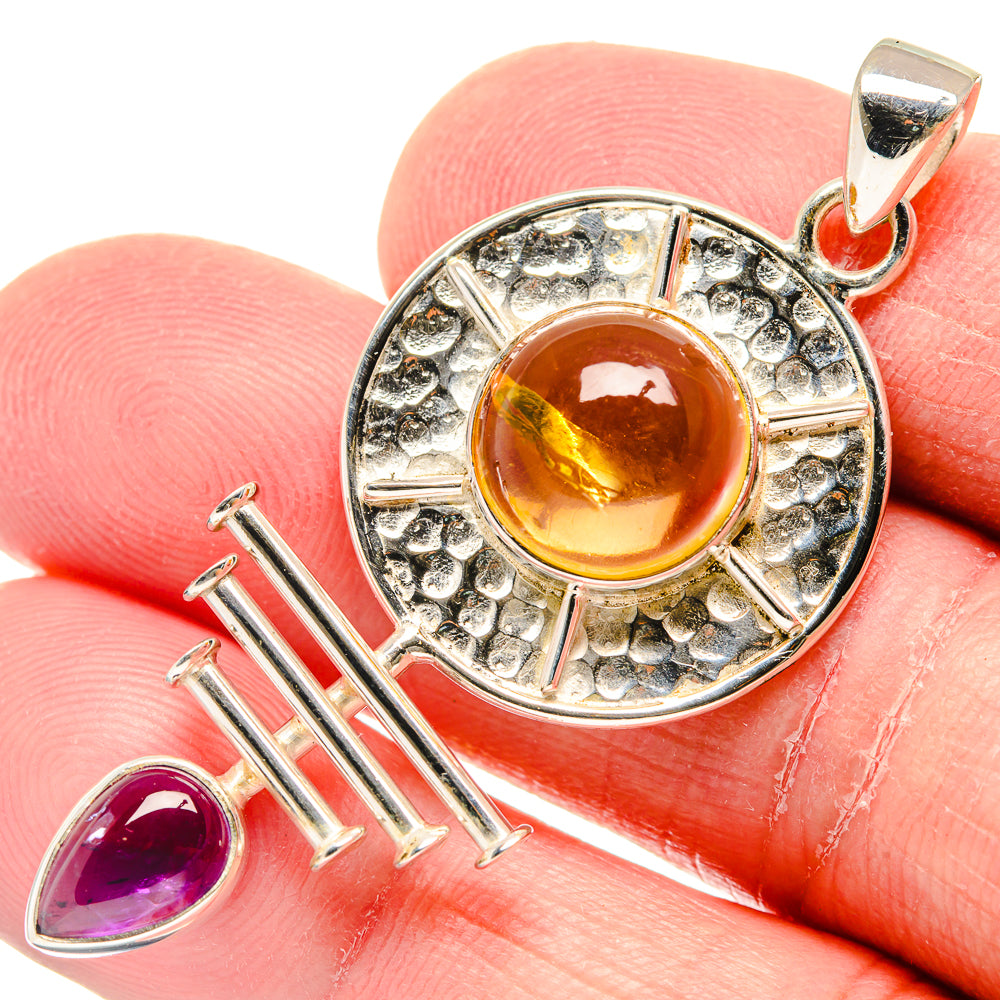 Citrine Pendants handcrafted by Ana Silver Co - PD19898