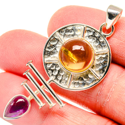 Citrine Pendants handcrafted by Ana Silver Co - PD19898