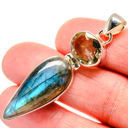 Labradorite Pendants handcrafted by Ana Silver Co - PD19902