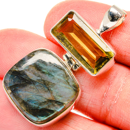 Labradorite Pendants handcrafted by Ana Silver Co - PD19907