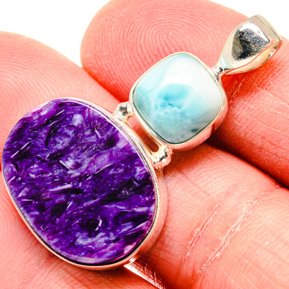 Charoite Pendants handcrafted by Ana Silver Co - PD19908