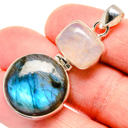 Labradorite Pendants handcrafted by Ana Silver Co - PD19909
